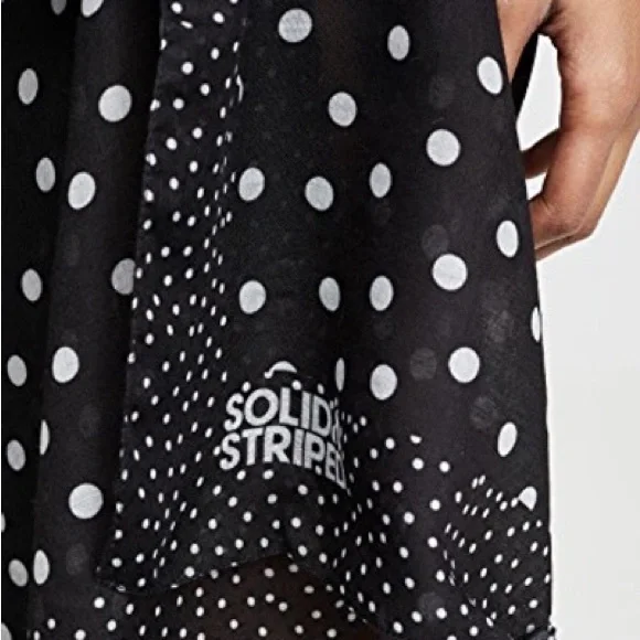 NWOT SOLID & STRIPED Pareto Sarong in Black Polka Dot - Picture 5 of 7